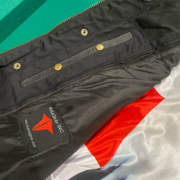 Men American Eagle Club Style Motorcycle Leather Vest Concealed Carry - Picture 5 of 7